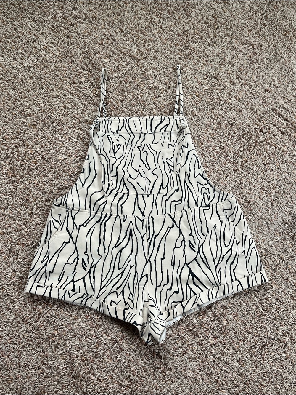 Princess Polly Zebra Print Romper